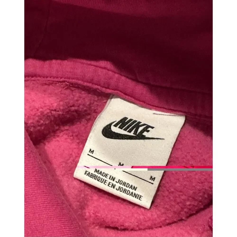 Nike Sportswear Womens Size Med Pink Fireberry Lightweight Hoodie Spring Easter